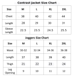 Winter Special Black & Silver Contrast Jacket & Joggers Set - Image 4